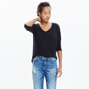 Madewell Crinkle-Wash Scoop Neck Tee